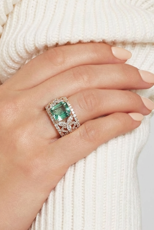 Sucheri Fine Jewelry Emerald Ring